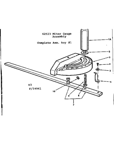 Miter gauge assembly