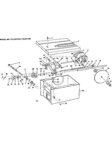 Motor and control box assembly