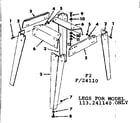 Craftsman 11324110 leg set diagram