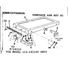 Craftsman 11324110 extension assembly diagram