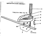Craftsman 11324142 miter gauge assembly diagram