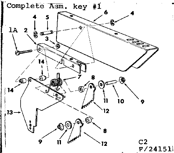 2 IN MOTORIZED TABLE SAW/GUARD ASSEMBLY