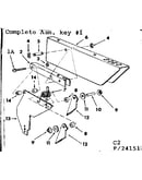 2 in motorized table saw/guard assembly