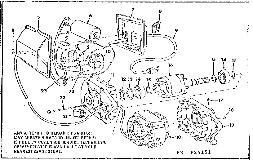 Motor & control box assembly