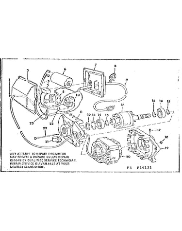 Motor & control box assembly