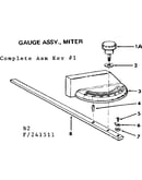 Gauge assembly, miter