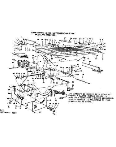 2 inch motorized table saw