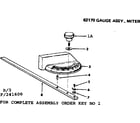 Craftsman 113241600 2 inch motorized table saw/62170 gauge assy miter diagram