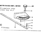 Craftsman 113241601 62170 gauge assy miter diagram