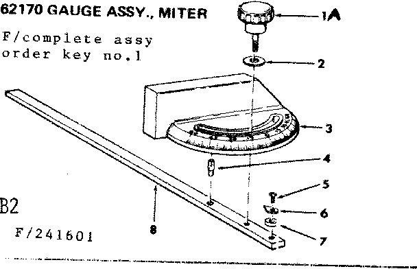 62170 gauge assy miter