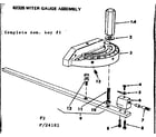 Craftsman 11324181 miter gauge assembly diagram