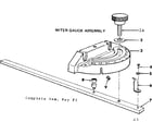 Craftsman 113241920 miter gauge assembly diagram