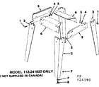 Craftsman 113241920 leg set diagram