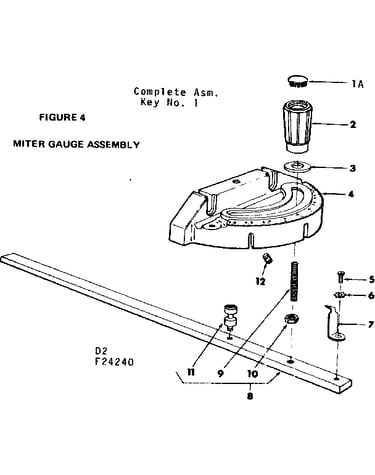 Miter gauge assembly