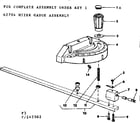 Craftsman 113242502 miter gauge assembly diagram