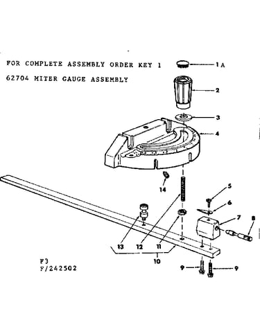 Miter gauge assembly
