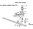 Craftsman 113242700 miter gauge assembly diagram