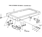 Craftsman 113242700 table extension diagram