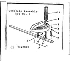 Craftsman 113242820 miter gauge asm diagram