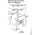 Craftsman 113243410 sander/legs & motor diagram