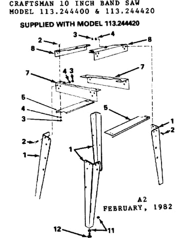 Leg set f/113.244420