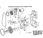 Craftsman 113244420 frame and motor mount assembly diagram
