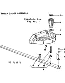 Miter gauge assembly