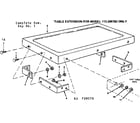 Craftsman 113295750 table extension diagram