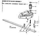 Craftsman 113295752 miter gauge assembly diagram