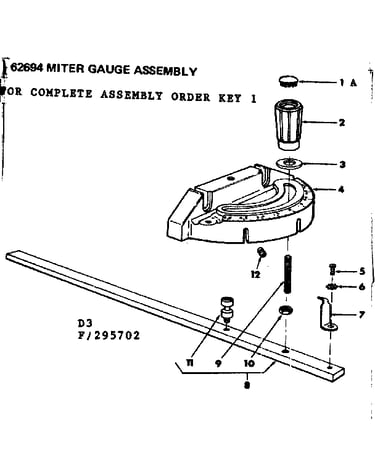 Miter gauge assembly
