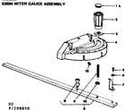 Craftsman 113298050 miter gauge assembly diagram
