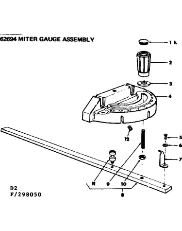 Miter gauge assembly