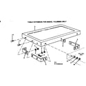 Craftsman 113298050 table extension diagram