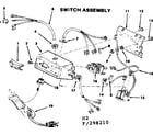 Craftsman 113298210 4-1/8 in. jointer-planer/switch assembly diagram