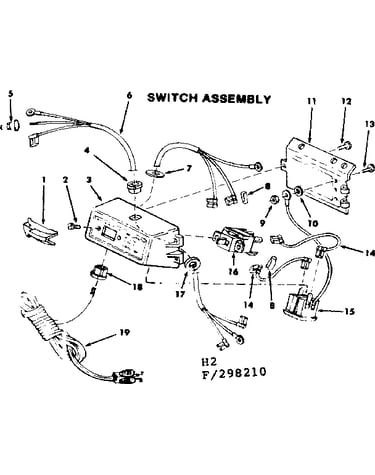 4-1/8 in. jointer-planer/switch assembly