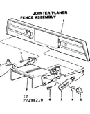 4-1/8 in. jointer-planer/fence assembly