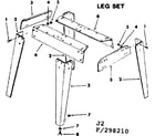 Craftsman 113298210 4-1/8 in. jointer-planer/leg set diagram