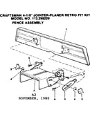8 in. jointer-planer retro fit kit/fence assembly