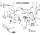 Craftsman 113298220 8 in. jointer-planer retro fit kit/switch assembly diagram