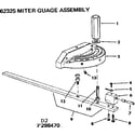 Craftsman 113299040 miter guage assembly diagram
