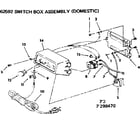 Craftsman 113299142 switch box assembly-domestic diagram