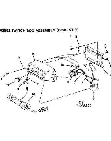 Switch box assembly-domestic