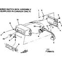 Craftsman 113299040 switch box assembly supplied in canada only diagram