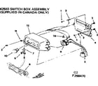 Craftsman 113298470 switch box assembly supplied in canada only diagram