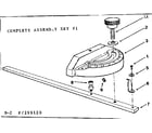 Craftsman 113299120 miter gauge assembly diagram