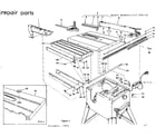 Craftsman 113299132 table assembly diagram