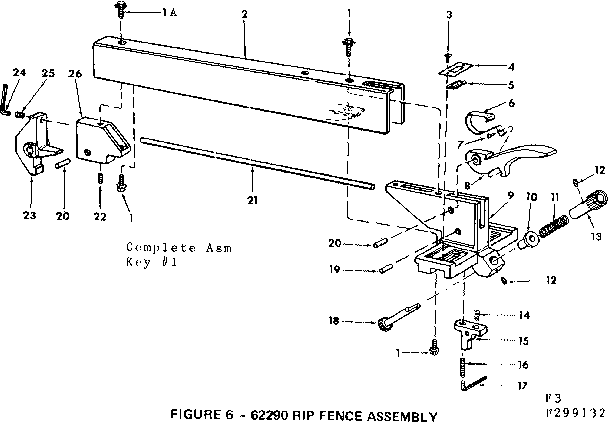 Rip fence assembly