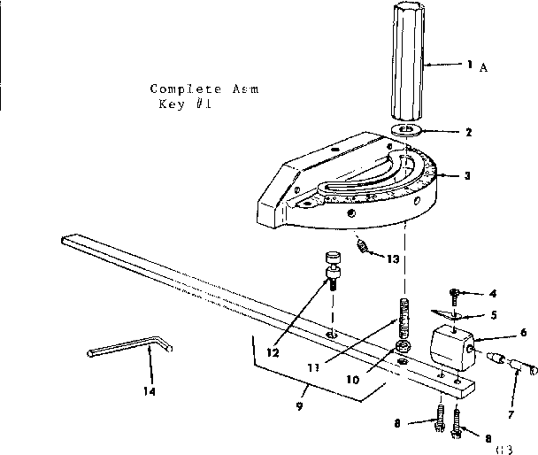 Miter gauge assembly