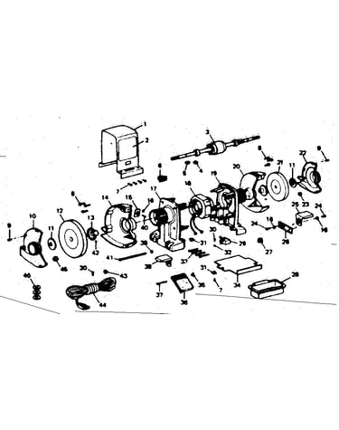 4 h.p. bench grinder 7 inch wheel