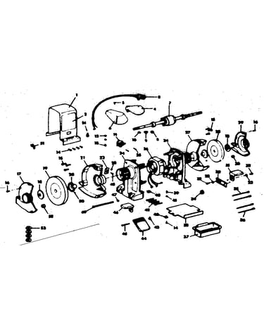 4 h.p. bench grinder 8 inch wheel